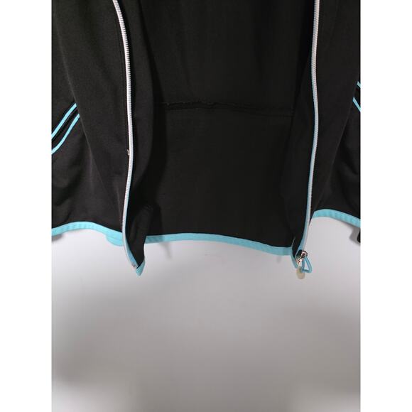 Oleg Cassini Black & Blue Sweatsuit Women's XL Athleisure Jogging Runner Warm - Picture 6 of 16